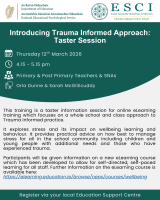 Introducing a Trauma Informed Approach - Taster Session