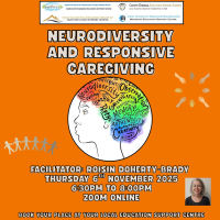 Neurodiversity and responsive caregiving - 25LCAU34 (Facilitator Roisin Doherty-Brady)