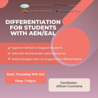 Differentiation for students with AEN/EAL- 25LCAU49 (Facilitator Allison Cunnane)