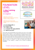 ATTENTION AUTISM - Foundation Level 2 Day training course (25LCAU68) - Facilitator Lorraine Scott & Roisin Doherty Brady