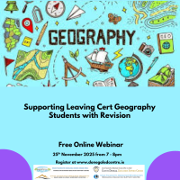 LC Geography - Supporting LC Geography Students with Revision - 25LCAU76 (Facilitator Lee O’Donnell)
