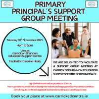 Principal Support Group Meeting - 25LCMP01 (Facilitator Caroline Healy)