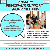 Principal Support Group Meeting - 25LCMP01 (Facilitator Caroline Healy)