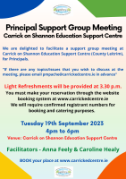 Principal Support Group Meeting - 23LCPM03 (Facilitators Anna Feely & Caroline Healy)