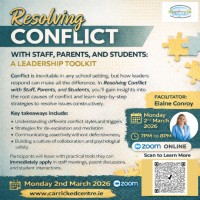 Resolving Conflict with Staff, Parents, and Students: A Leadership Toolkit - 26LCSP06 (Facilitator Elaine Conroy)