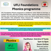 UFLI Foundations Phonics - Part 1 (Overview of UFLI) - 26LCSP02 (Facilitator Deirdre O'Toole)